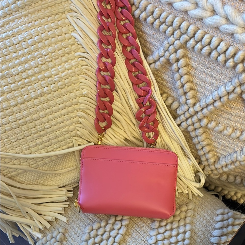 Anthropologie Pink Chain Strap Women's Bag